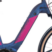 Электровелосипед Rock Machine Crossride e500B Lady синий/розовый (Размер колеса: 29 Размер рамы: M)