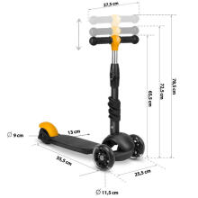 Ricokids Cubi Art.163367 Black Three-wheeled scooter
