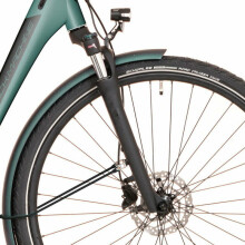Электрический велосипед Rock Machine 28 Cityride e100SD (I) Зеленый/матовый (Размер колеса: 28 Размер рамы: L)