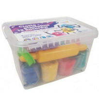 Plastilīna komplekts 12 x 50 gr. krāsas + formiņas PL-TA1068