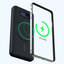 AUKEY PB-WL02i Power Bank 10000mAh bezvadu uzlāde MagSafe MagAir 22.5W 3xUSB melns