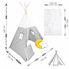 Палатка-вигвам детская НК-406 Нукидо - светло-серый