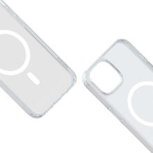 ЧЕХОЛ EPICO RESOLVE МАГНИТНЫЙ ДЛЯ IPHONE 15 PLUS — ПРОЗРАЧНЫЙ