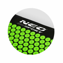 Akupresūras paklājiņš ar tapas Neo-Sport NS-900 melni-zaļš