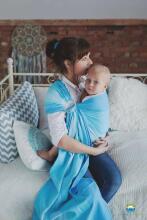 Little Frog Ring Sling Cotton Art.164058 Lazurite Слинг - платок с кольцами S размер (для детей до 36 месяцев)