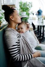 Little Frog Ring Sling Cotton Art.164072 Amethyst Слинг - платок с кольцами S размер (для детей до 36 месяцев)