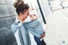 Little Frog Ring Sling Cotton Art.164074 Bamboo Ruby