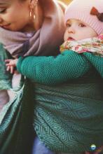 Little Frog Ring Sling Cotton Art.164079 Mossy Cube Слинг - платок с кольцами S размер (для детей до 36 месяцев)