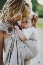 Little Frog Ring Sling Cotton Art.164082 Blushing Flames Слинг - платок с кольцами S размер (для детей до 36 месяцев)