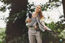 Little Frog Ring Sling Cotton Art.164085 Lovely Fog