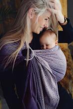 Little Frog Ring Sling Cotton Art.164089 Tencel Iris Слинг - платок с кольцами S размер (для детей до 36 месяцев)