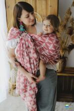 Little Frog Ring Sling Cotton Art.164108 Lavender  Слинг - платок с кольцами M размер (для детей до 36 месяцев)