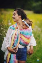 Little Frog Ring Sling Cotton Art.164114 Flower Bloom   Слинг - платок с кольцами M размер (для детей до 36 месяцев)