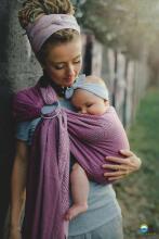 Little Frog Ring Sling Cotton Art.164121 Peony Cube  Zīdaiņu slings ar rinķiem  L izmērs (bērniem līdz 36 mēnešiem)