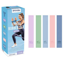 A set of fitness bands (5 pcs) with a different resistance level Spokey ARTIO
