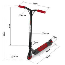 Самокат SOKE EVO (1600) Red 100mm