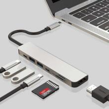 Sbox TCA-71 TYPEC-7IN1 PD + C + HDMI + TF + SD + 2 x USB