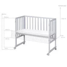 Roba Craddle Co-Sleeping Bed Art.16528 Baby cradle with legs