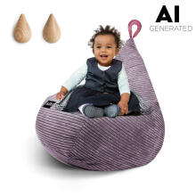 Qubo™ Tiny Drop Art deco Feel Art.165575 Sēžammaiss, mīkstais, ergonomisks pufs bērniem (beanbag)