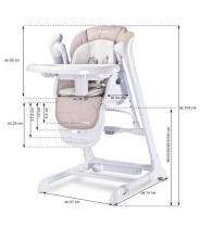 HIGH CHAIR + SWING INDIGO BEIGE