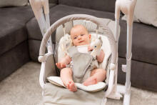 HIGH CHAIR + SWING INDIGO BEIGE