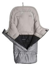 Combi 3in1 Romper Bag – grey polar fleece