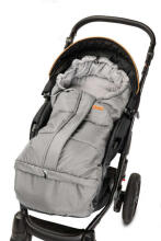 Combi 3in1 Romper Bag – grey polar fleece