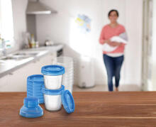 SCF618/10 Food containers 180 ML. + lid 0+ (10pcs) *
