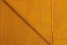 Knitted Blanket – mustard