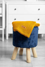 Knitted Blanket – mustard