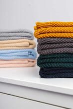 Knitted Blanket – dark green