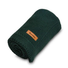 Knitted Blanket – dark green