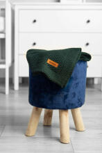 Knitted Blanket – dark green
