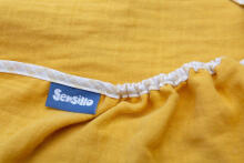 Child seat muslin swaddle blanket for summer – mustard