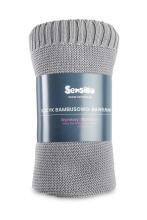 Bamboo and cotton blanket – grey