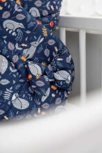 BABY WRAP/BABY BUNTING WAFFLE - ANIMAL LAND GREY