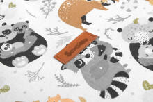 BASKET FOR TOYS MEDIUM - RACCOONS GREY