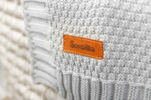 HOODED SWADDLE BLANKET 100% BAMBOO GIFT GREY