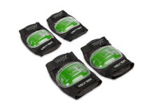 SKATEBOARD DEXTER GREEN + HELMET AND PROTECTORS