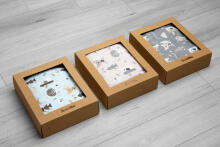 COTTON-MUSLIN SET PACK. BLUE 