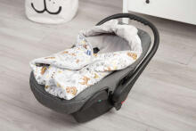 Velvet carry-cot swaddle blanket –  WHITE FOREST ADVENTURE