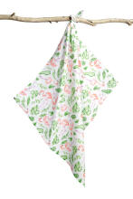 Muslin swaddle blanket flamingos
