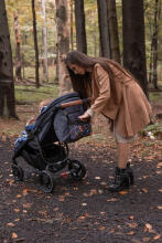 Stroller organizer – grey cranes