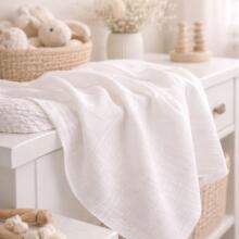 Bebe Basic Muslin Art. 053 Хлопковая муслиновая марлевая пелёнка 1 шт., 80x80 см
