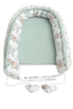 WAFFLE NEST/BABY COCOON - DEERS MINT
