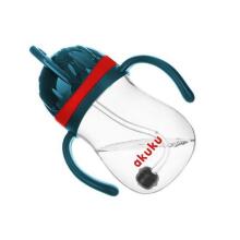 AKUKU Art.A0164 BLUE/RED Krūzīte ar salmiņu un atsvaru