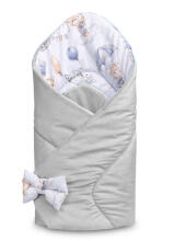 Velvet Baby Nest Cone Wrap – FLIGHT IN CLOUDS GREY
