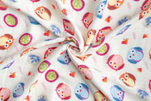 BAMBOO DIAPERS SET 30x35 75x75 OWLS