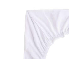 Jersey bedsheet for cradle white 90x40