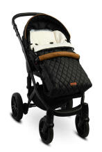 QUILTED POLAR ROMPER BAG BLACK